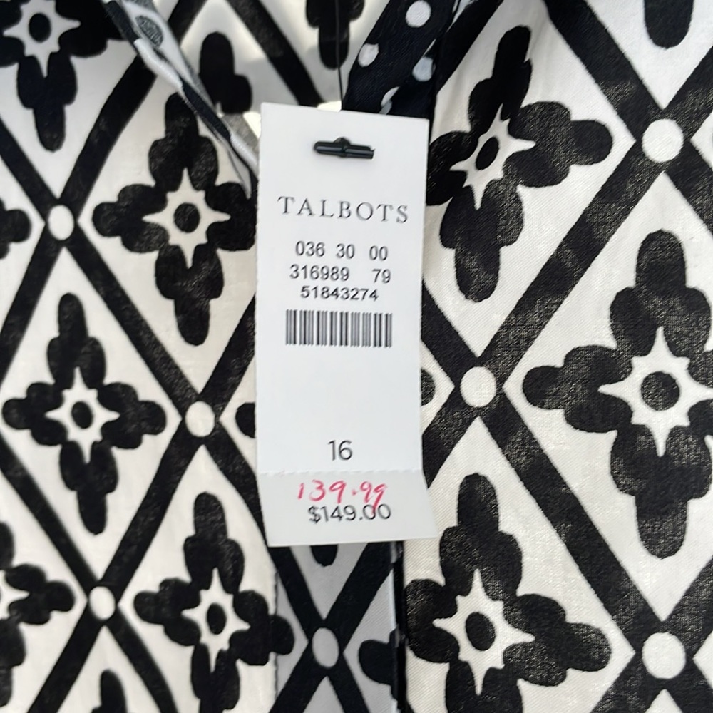 Talbots Cotton Sundress - 16 - NWT - Picture 4 of 8